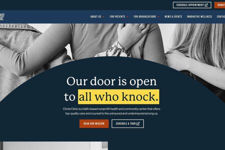 Christ Clinic brand identity and website