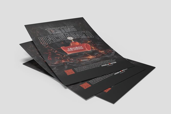 Hose Monster A4 flyer mockup
