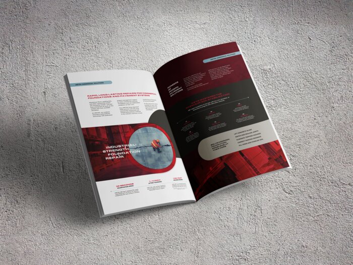 URETEK commercial brochure magazine mockup