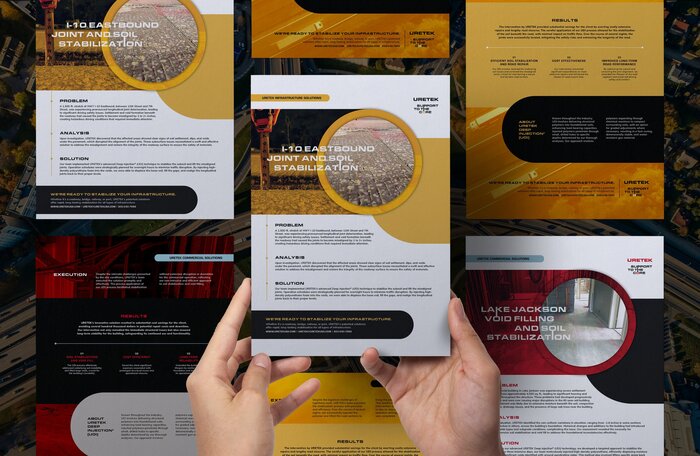 URETEK sales one-sheeters and collateral