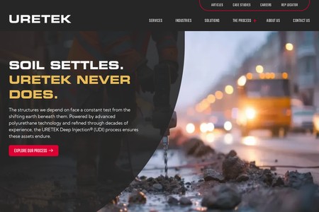 URETEK infrastructure repair brochure