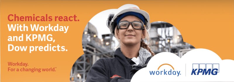 Workday and KPMG co-branded digital banner ad